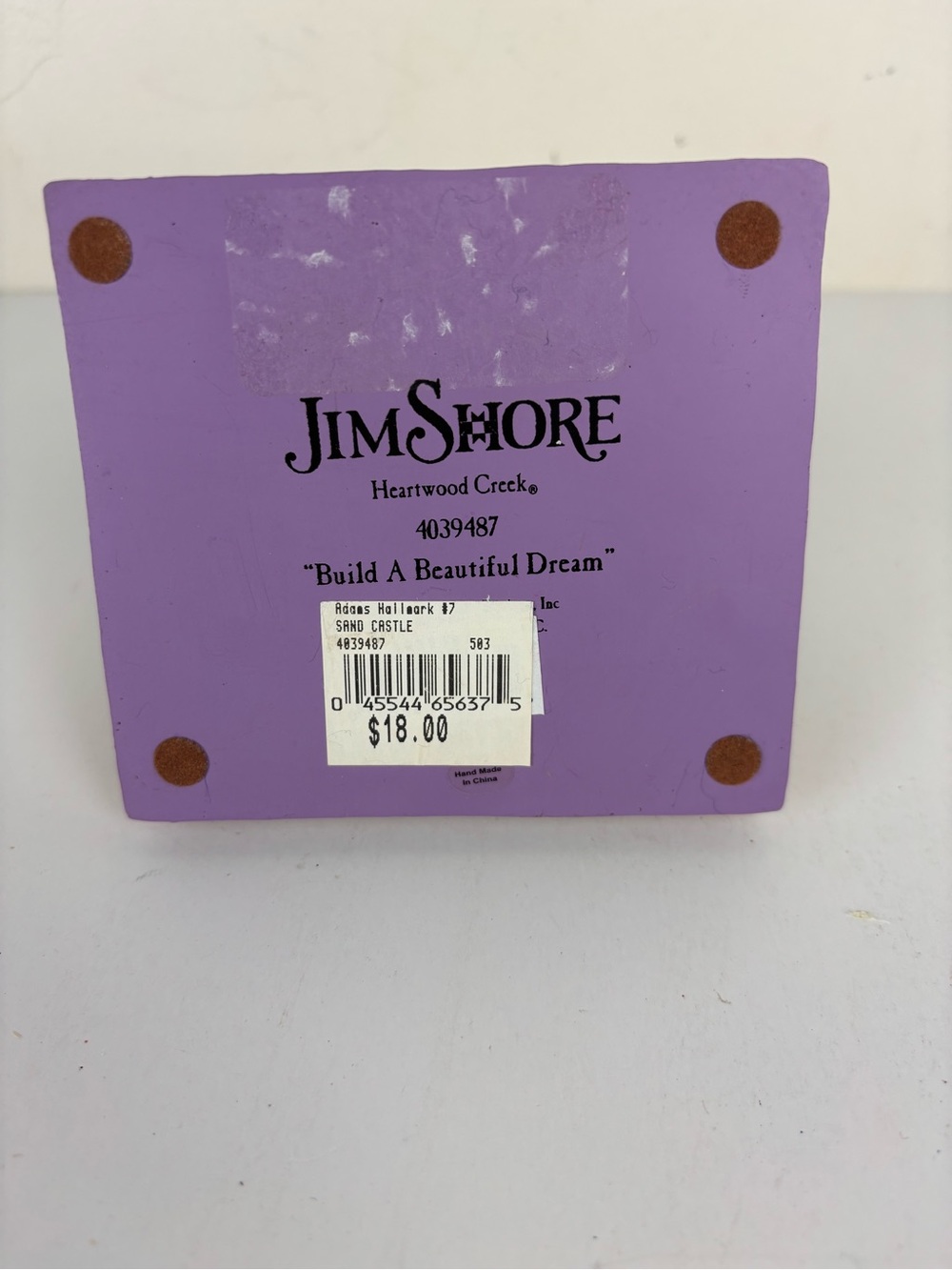 Jim Shore-Building Dreams-Sandcastle-Beach/Sand/Shells/Bucket - Picture 7 of 9